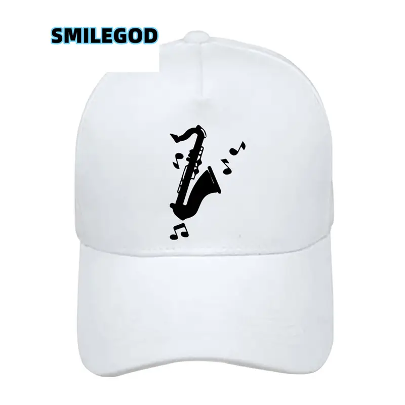 Men Women Saxophone Graphic Cap Grey - Image 35