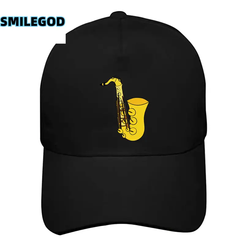 Men Women Saxophone Graphic Cap Grey - Image 10