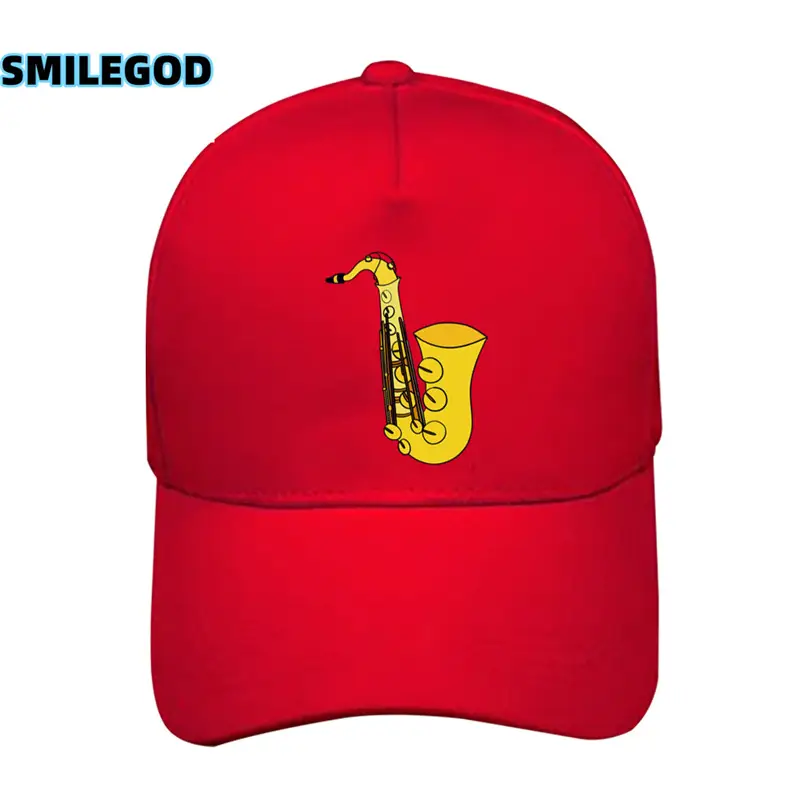 Men Women Saxophone Graphic Cap Grey - Image 11