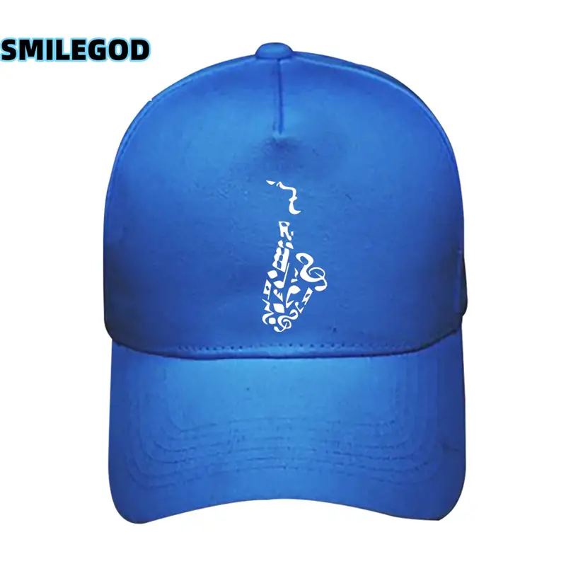 Men Women Saxophone Graphic Cap Grey - Image 21