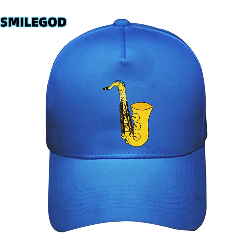 Men Women Saxophone Graphic Cap Grey - Image 25