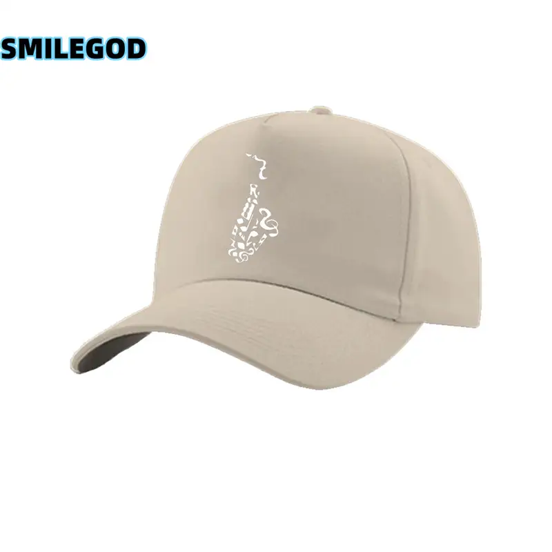 Men Women Saxophone Graphic Cap Grey - Image 30