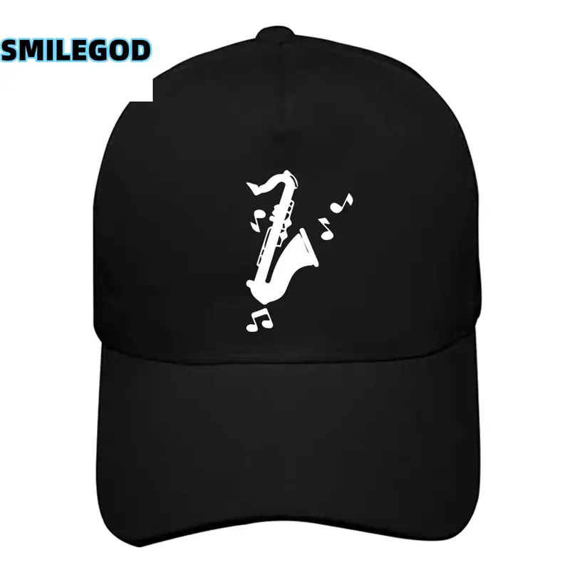 Men Women Saxophone Graphic Cap Grey - Image 7