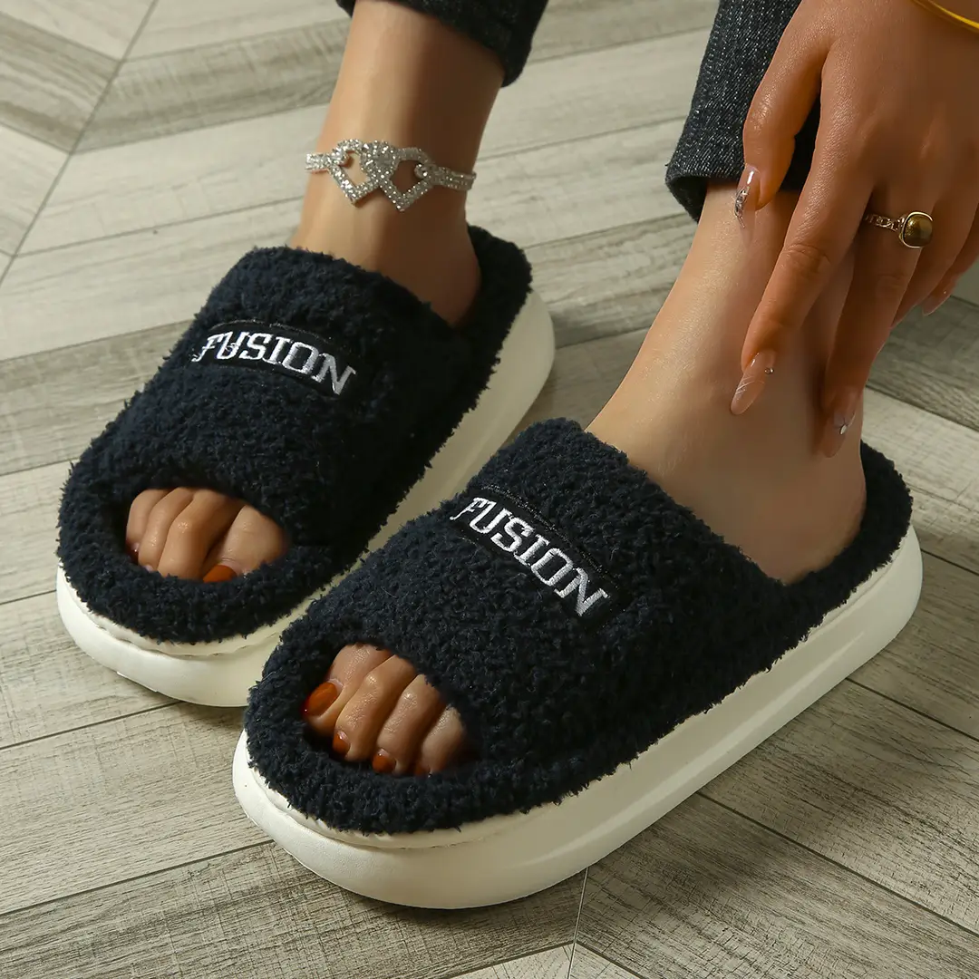 2025 New Cute Furry Slippers for Women in Autumn and Winter Home Indoor Warm Anti-Slip Eva Deodorant Cotton Shoes for Outer Wear — feature 6