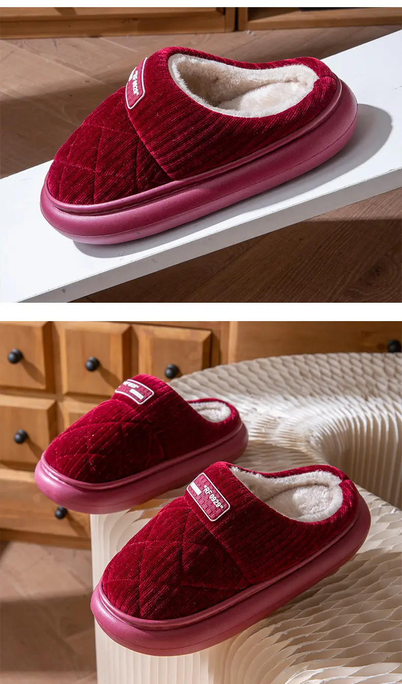Women's Red Cotton Slippers for Winter 2025 — feature 13