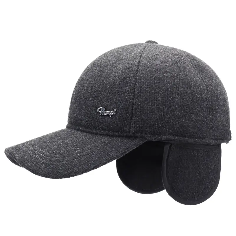 Winter Wool Baseball Cap with Embroidered Brand - Image 7
