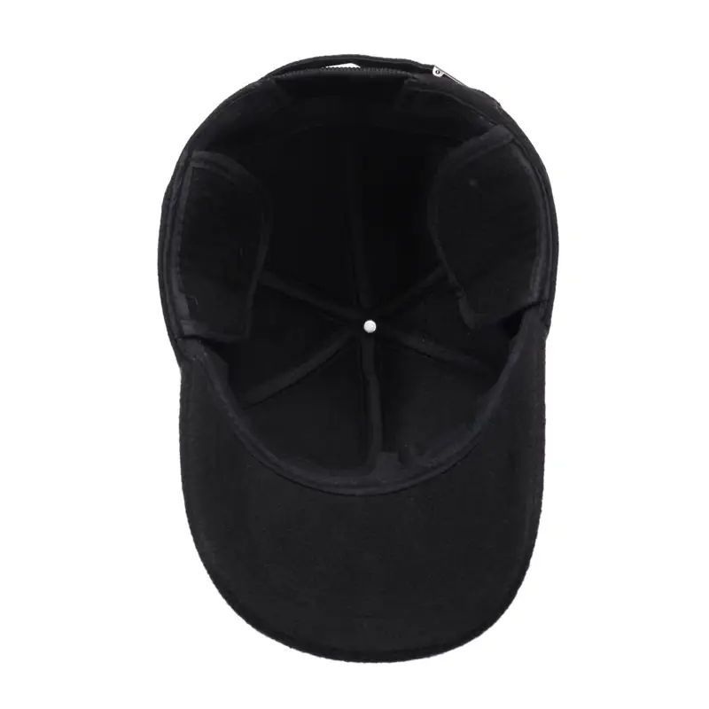 Men's Fleece Warm Cap Brown Adjustable