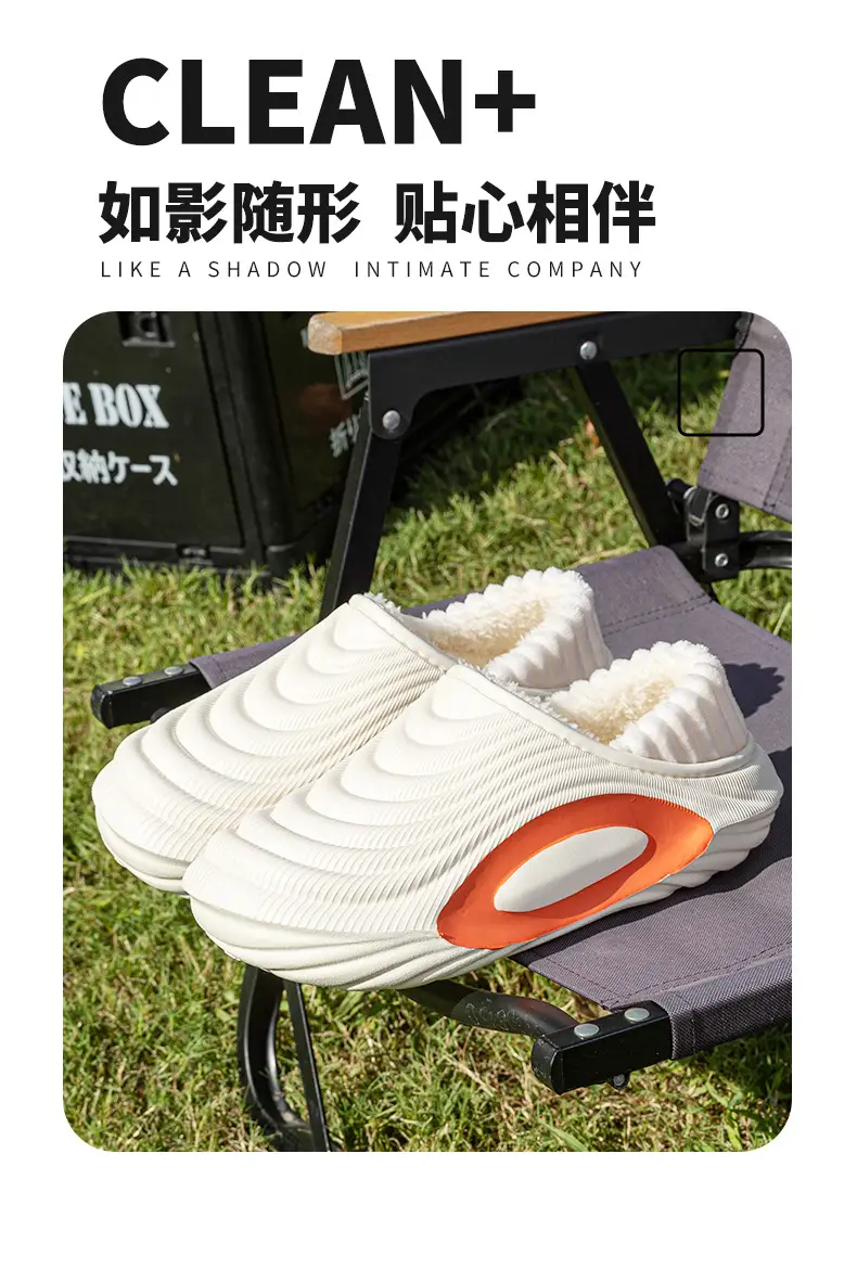 2025 New Waterproof Cotton Slippers for Men, Winter Outdoor Wear, Non-Slip, Warm, Closed Heel Cotton Shoes, Full Coverage Eva Cotton Slippers — feature 4
