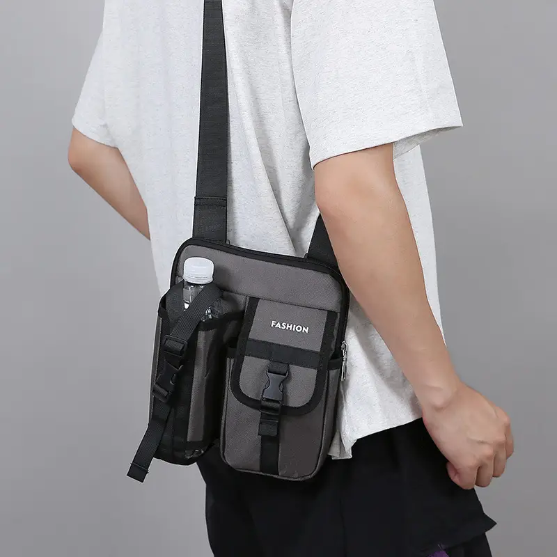 Water Cup Shoulder Bag Black Unisex Crossbody - Image 6
