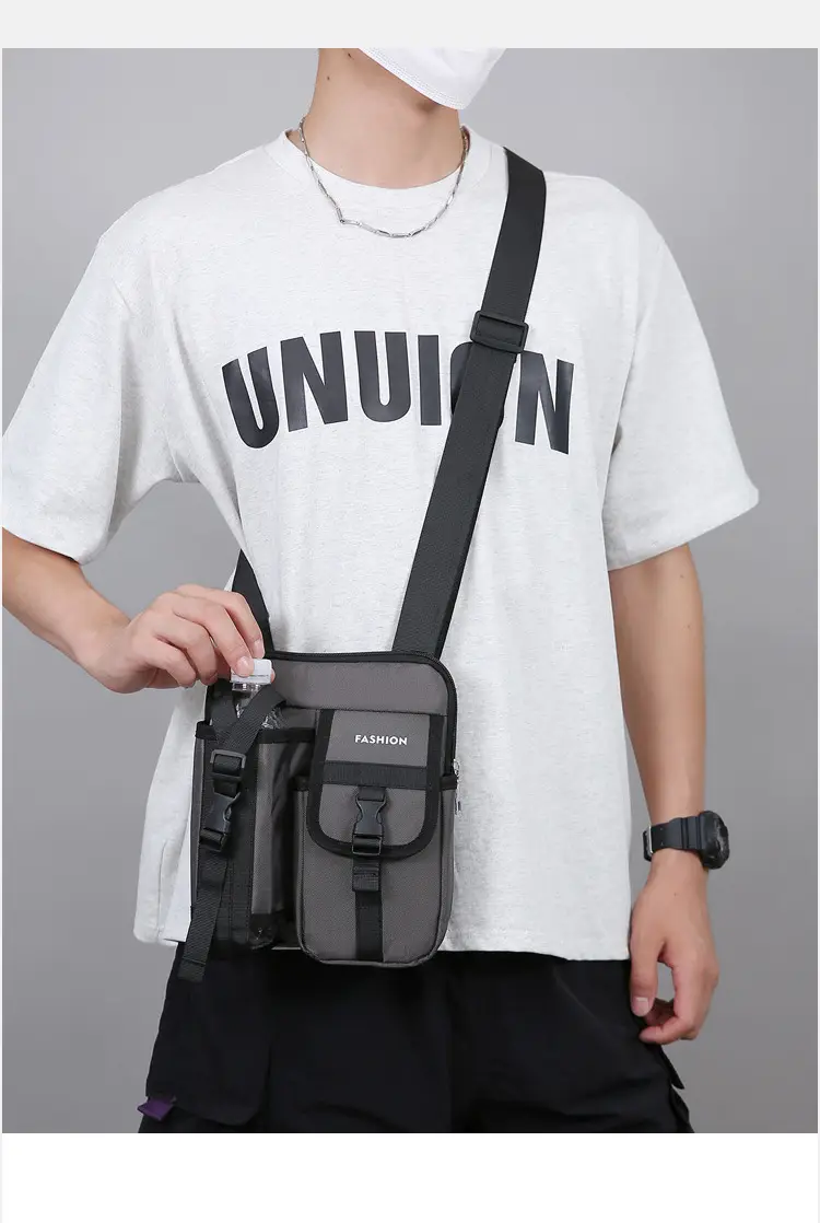 Water Cup Shoulder Bag Black Unisex Crossbody — feature 11