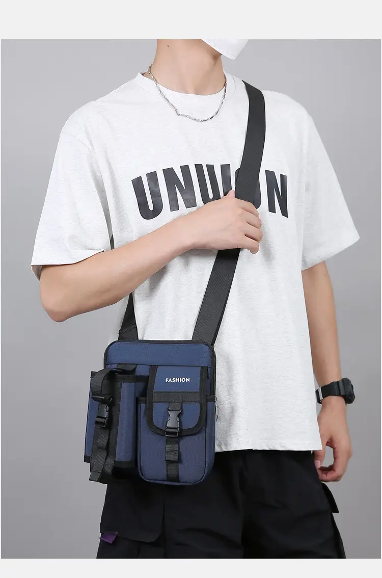 Water Cup Shoulder Bag Black Unisex Crossbody — feature 13