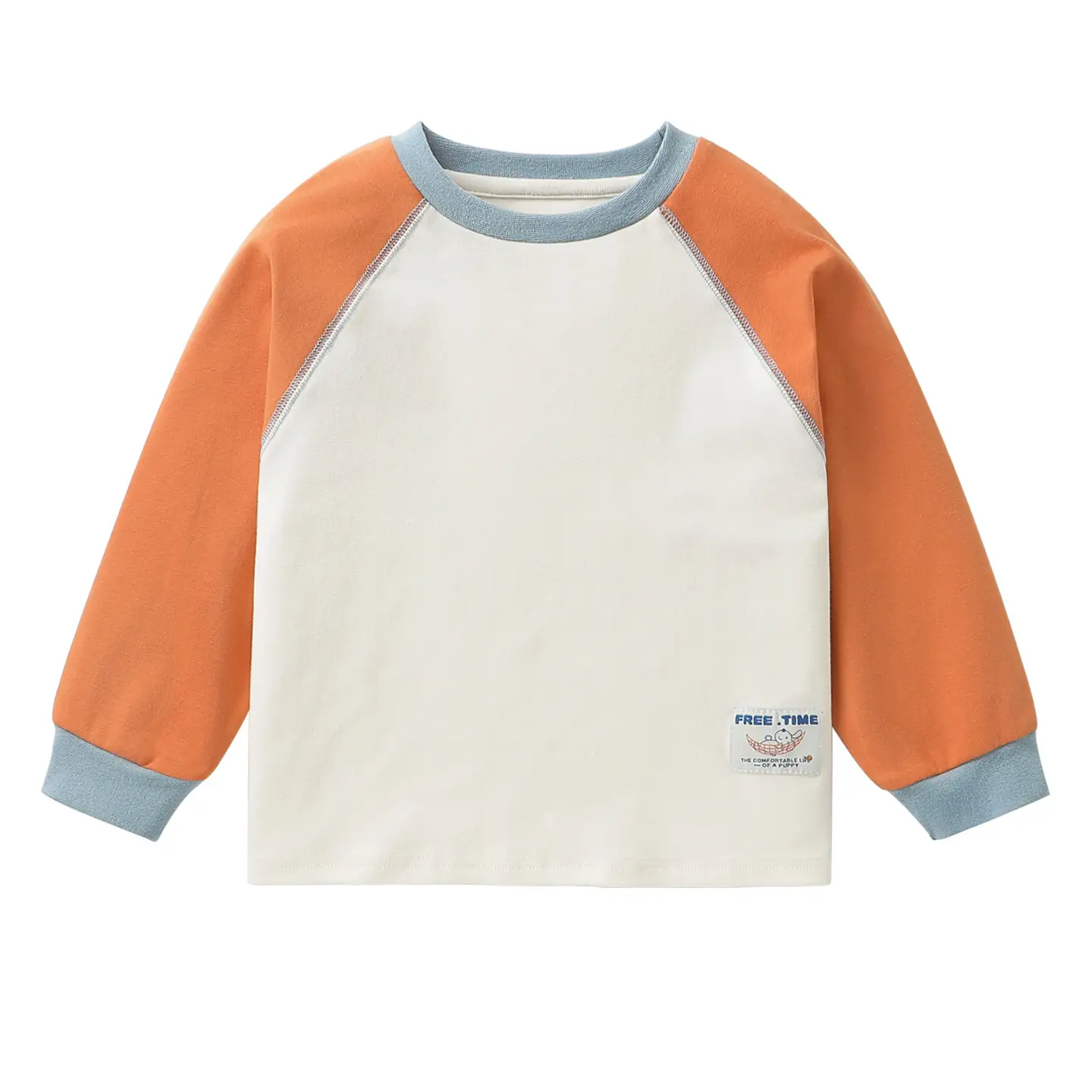 Right European Boys Raglan Sleeve T-Shirt Base Shirt Autumn Winter New Thickened Children's Toddler Clothing Trendy - Image 7