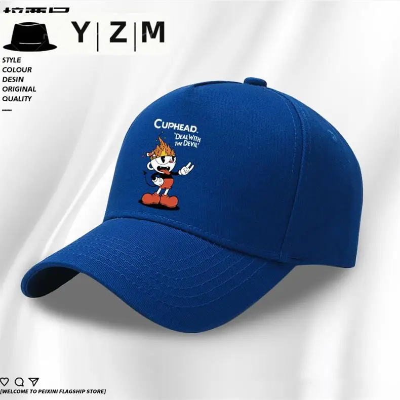 Yizhimei Cuphead Blue Cartoon Cap — feature 11