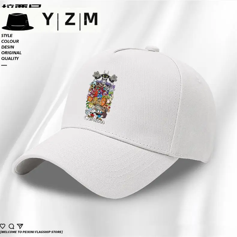Yizhimei Cuphead Blue Cartoon Cap — feature 2