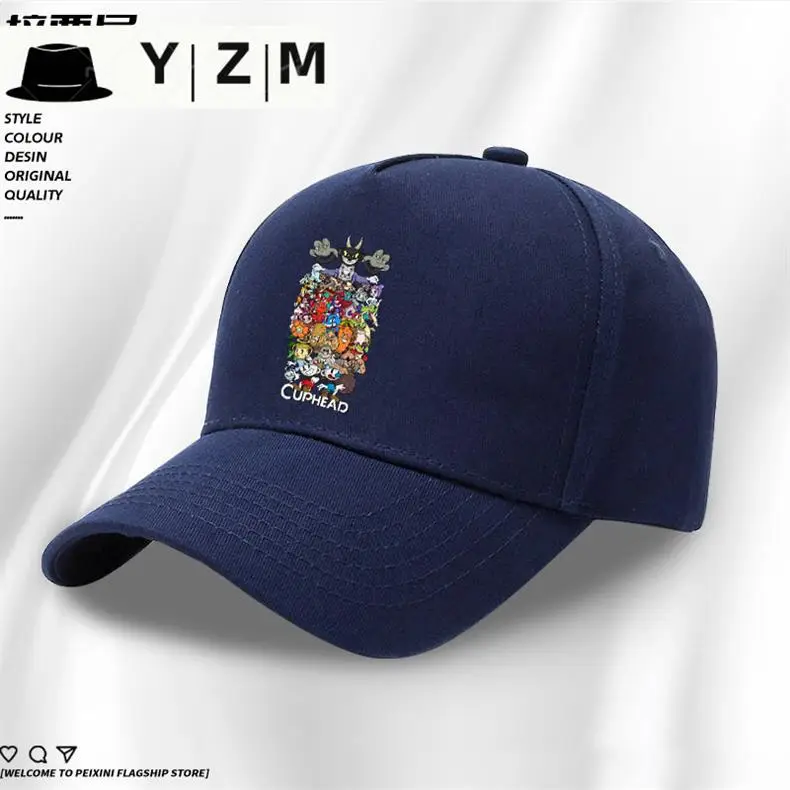 Yizhimei Cuphead Blue Cartoon Cap — feature 4
