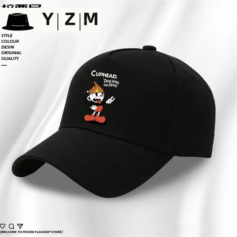 Yizhimei Cuphead Blue Cartoon Cap — feature 5