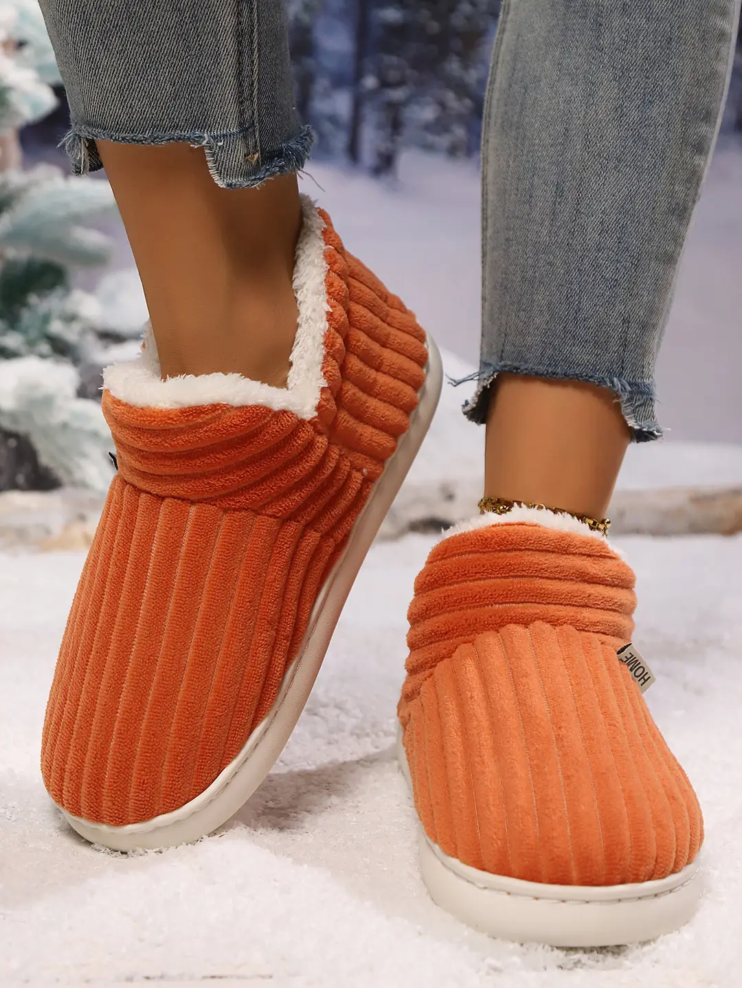 Cotton Slippers for Women in Winter 2025 New Style with Heel and Warm Home Cotton Shoes for Indoor Household Furry Cotton Shoes for Men in Autumn and Winter — feature 12