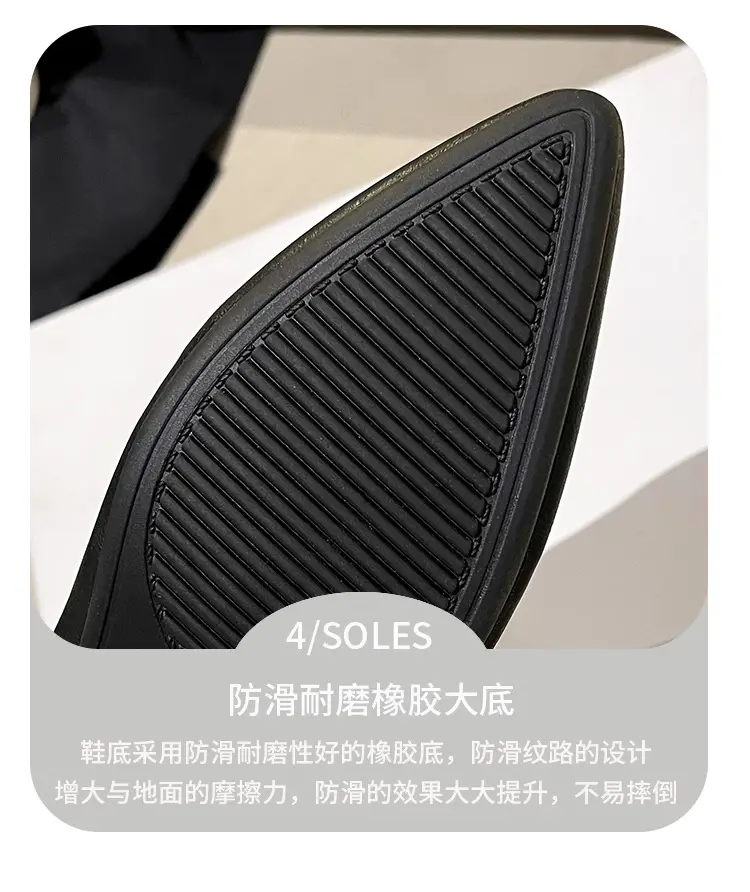 Soft Leather 3.5cm Thick Heel Mid-Heel Single Shoes for Women, New Style That Doesn'T Tire the Feet, Suitable for Professional Work, Granny Shoes, Popular Small Heel Women's Shoes — feature 17