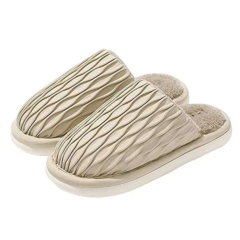 Winter Waterproof Cotton Slippers for Women Men
