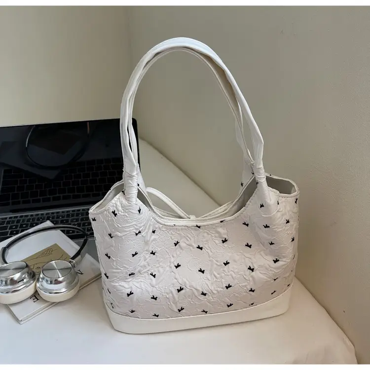 Pink Bow Shoulder Bag for Women Autumn Casual Shopping — feature 6