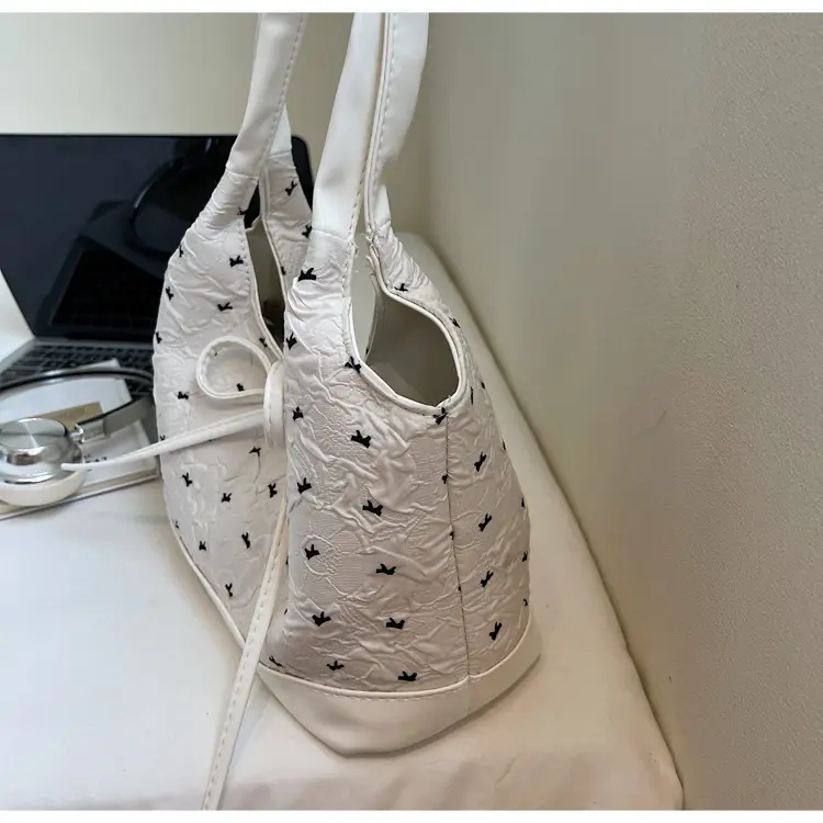 Pink Bow Shoulder Bag for Women Autumn Casual Shopping — feature 8