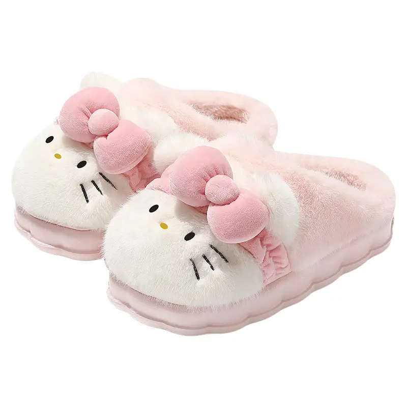 Sanrio Hello Kitty Wool Fleece Slippers for Women Winter - Image 9