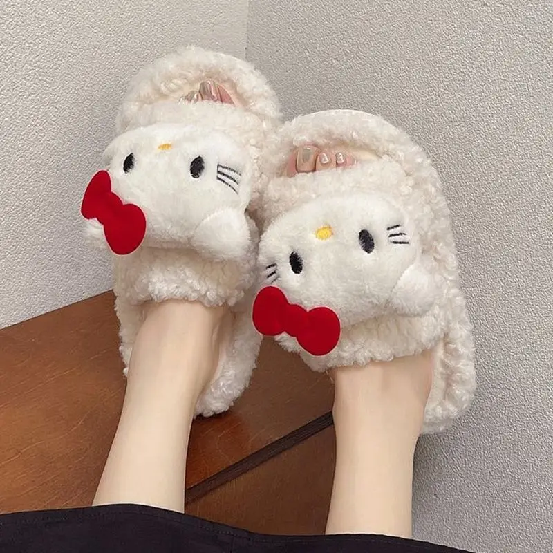 Hello Kitty Warm Cotton Slippers for Women
