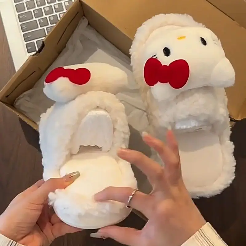 Hello Kitty Warm Cotton Slippers for Women