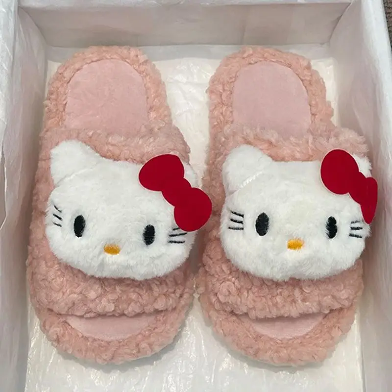 Hello Kitty Warm Cotton Slippers for Women