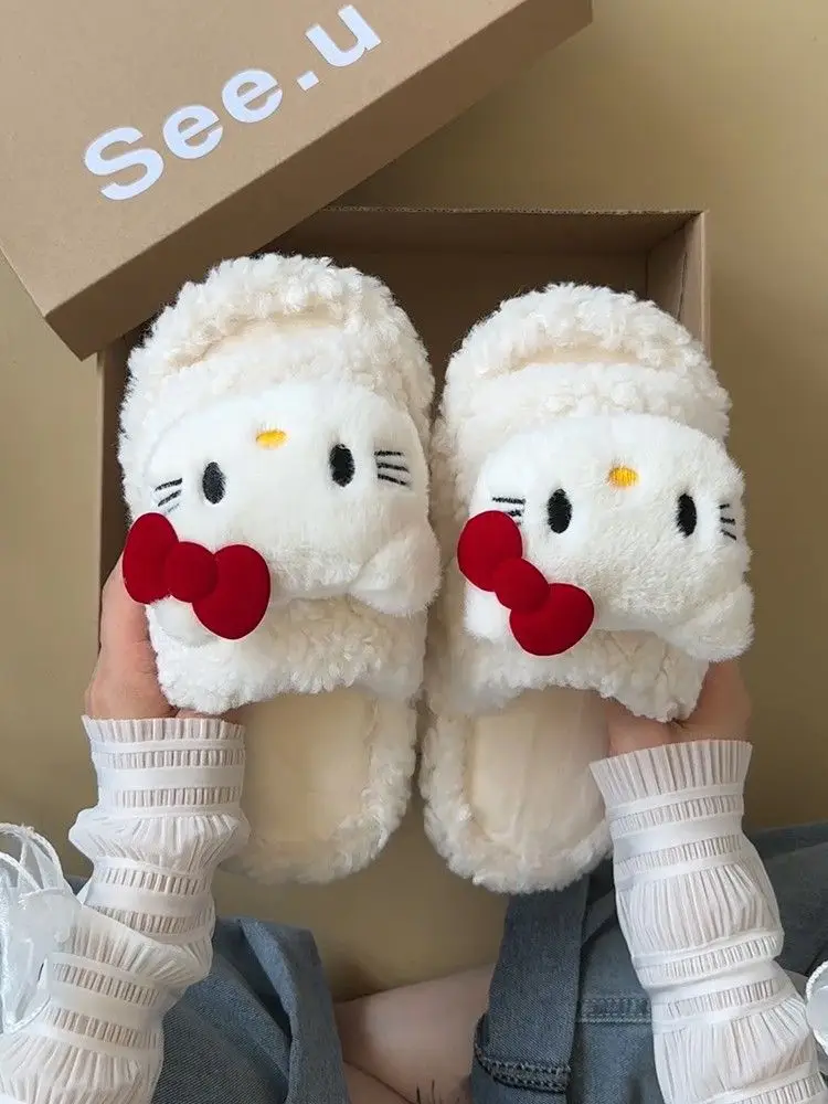 Hello Kitty Warm Cotton Slippers for Women — feature 12