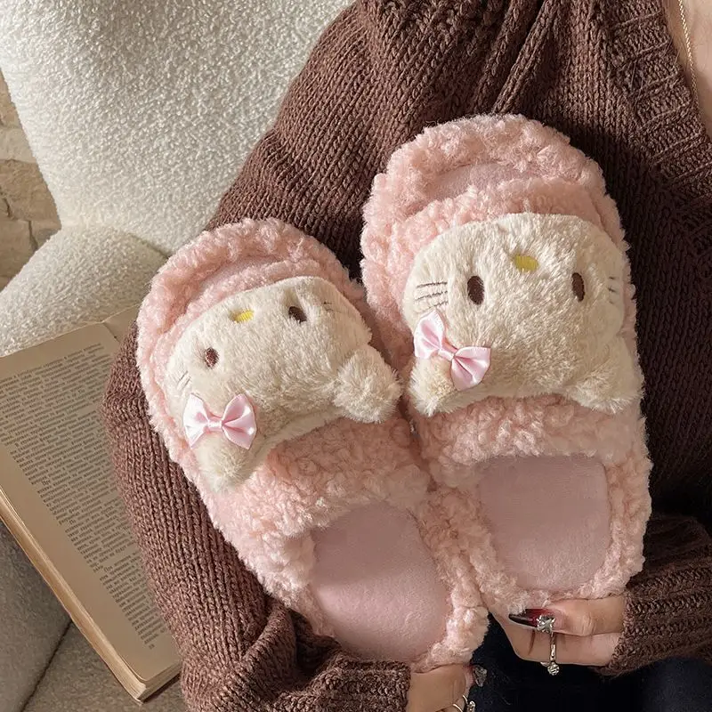 2025 Cute Cartoon Pink Slippers Women Warm Cotton — feature 12