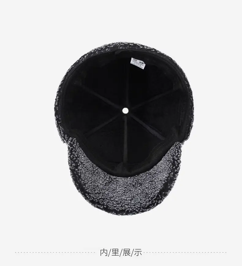 Winter Warm Leather Cap for Men Elderly Grandpa — feature 11