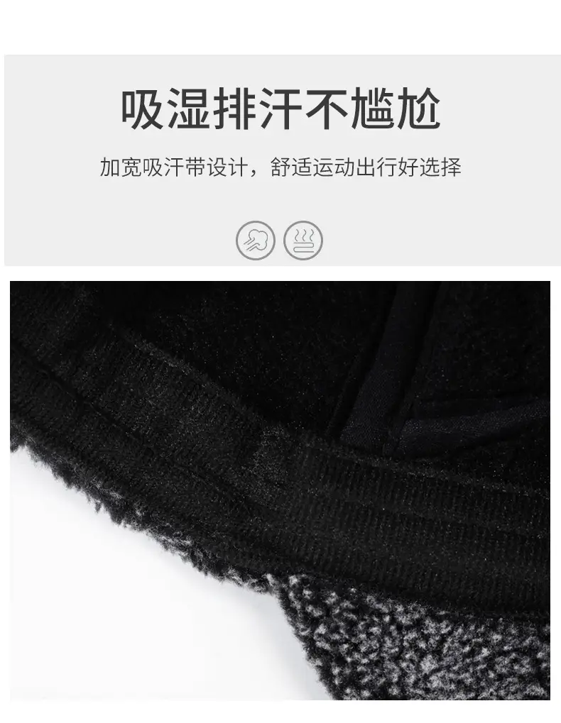 Winter Warm Leather Cap for Men Elderly Grandpa — feature 3