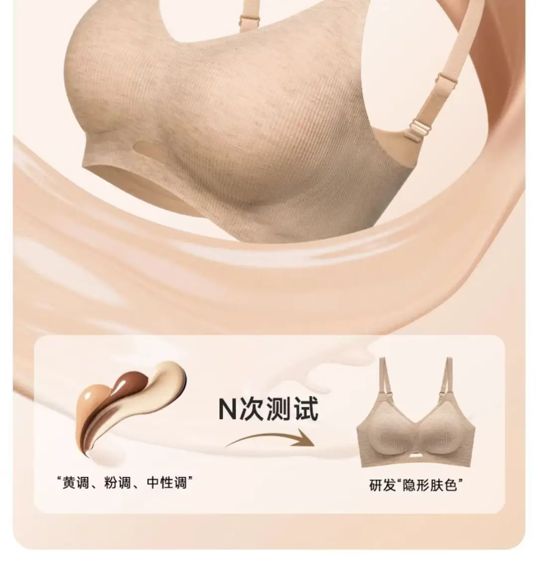 Mbgb Summer Comfortable Liquid Foundation Bra Breathable Push-Up Adjustable Seamless Large Bust Minimizing Anti-Sagging Bra — feature 3