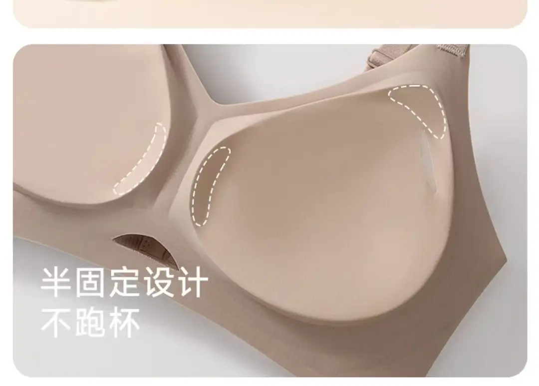 Mbgb Summer Comfortable Liquid Foundation Bra Breathable Push-Up Adjustable Seamless Large Bust Minimizing Anti-Sagging Bra — feature 9