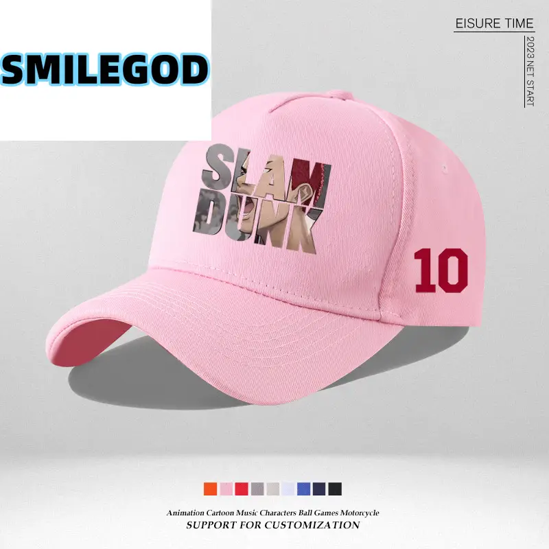 Pink SLAM Dunk Cap with 10 Design - Image 11