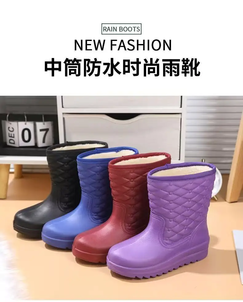 Carefully Selected Women's Winter Fleece-Lined Snow Boots, Waterproof Snow and Rain Boots, Women's Eva Warm Boots, Lightweight Non-Slip Women's Boots — feature 15
