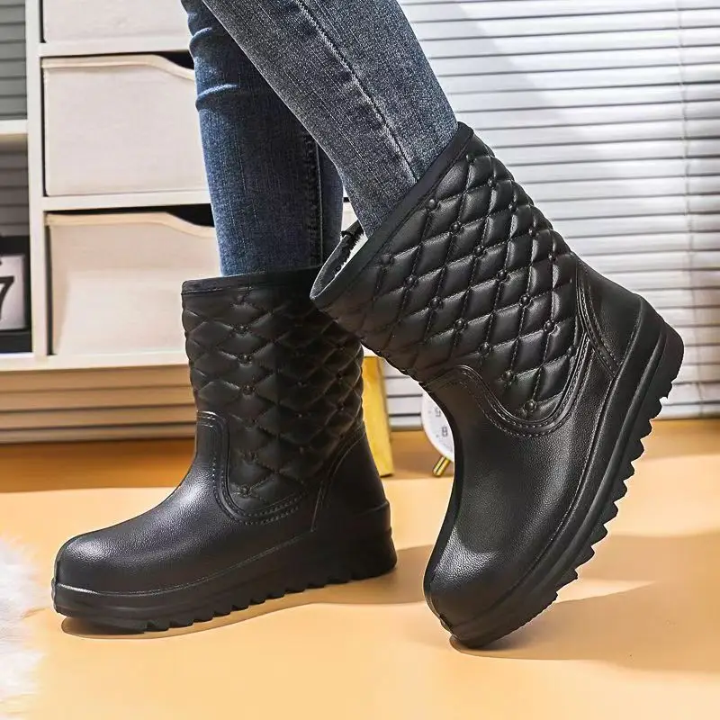 Carefully Selected Women's Winter Fleece-Lined Snow Boots, Waterproof Snow and Rain Boots, Women's Eva Warm Boots, Lightweight Non-Slip Women's Boots — feature 25