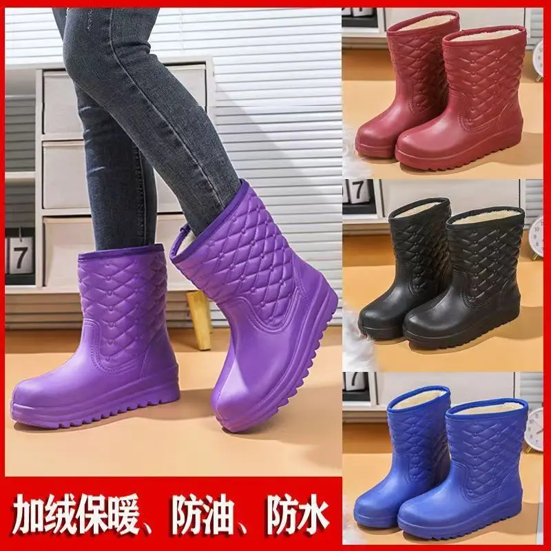 Carefully Selected Women's Winter Fleece-Lined Snow Boots, Waterproof Snow and Rain Boots, Women's Eva Warm Boots, Lightweight Non-Slip Women's Boots — feature 29