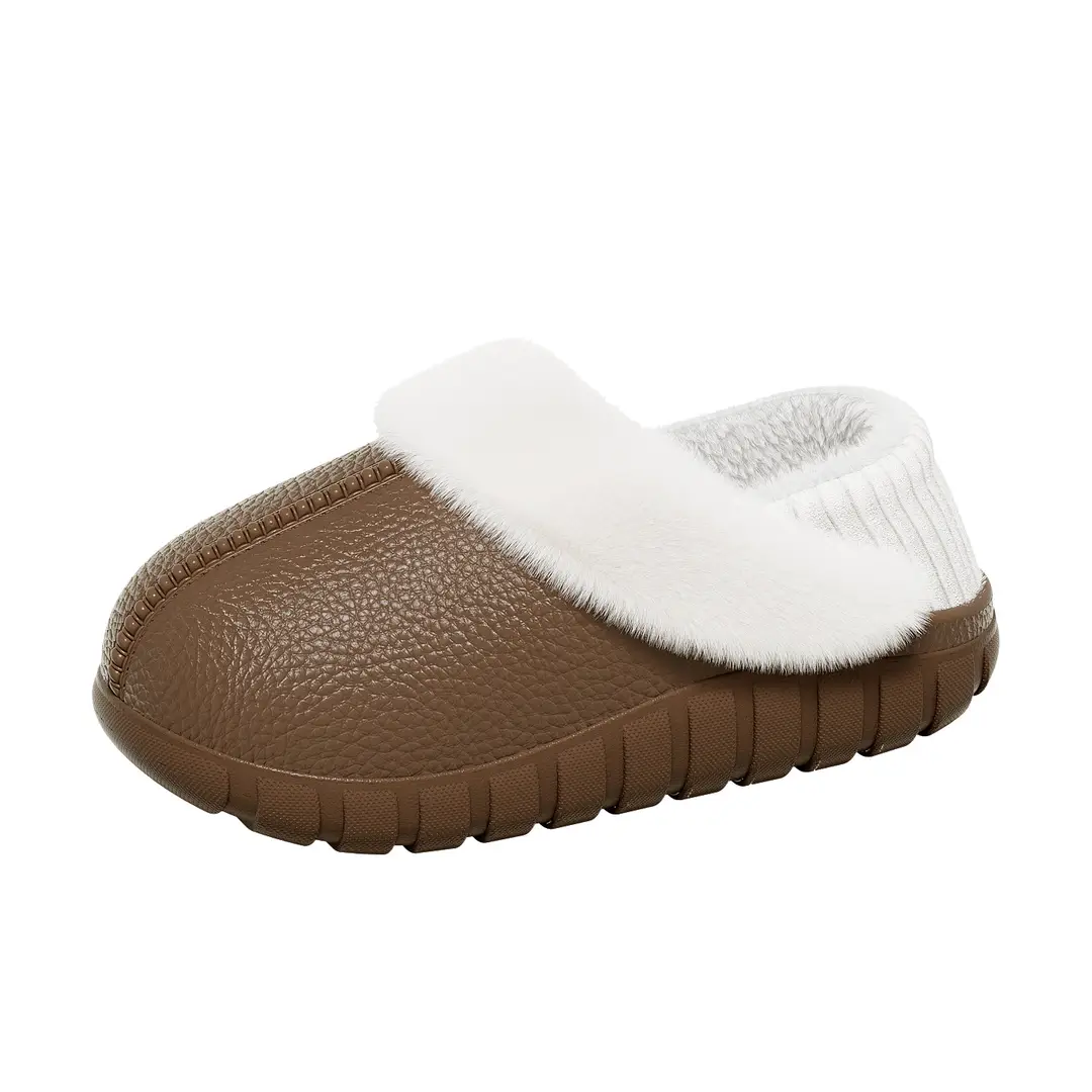 Winter Warm Cotton Slippers with Heel Cover 2025 New Model for Men and Women, Indoor Thickened and Fleece-Lined Non-Slip Furry Slippers - Image 12