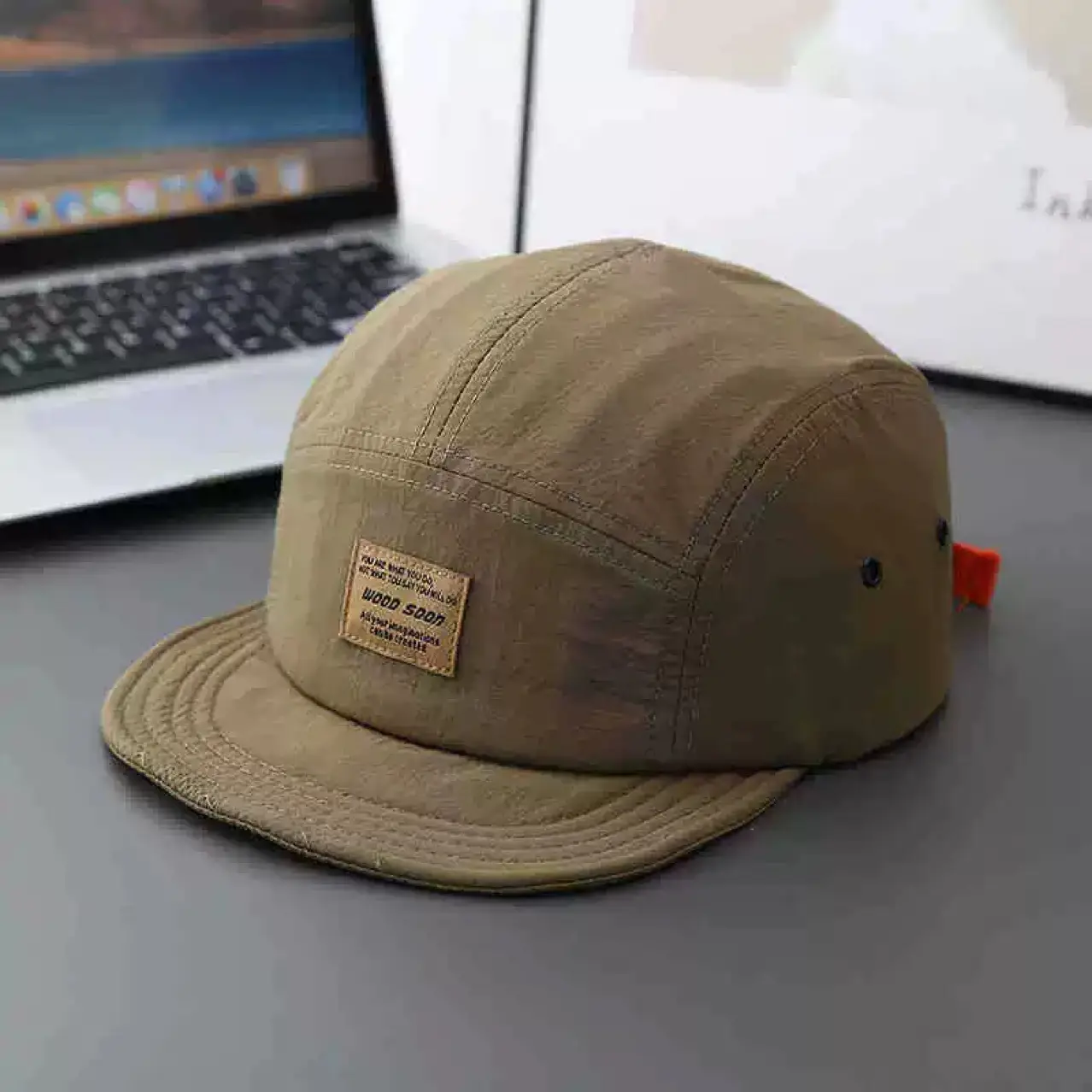 Japanese Style Soft Top Baseball Cap Brown Unisex - Image 8