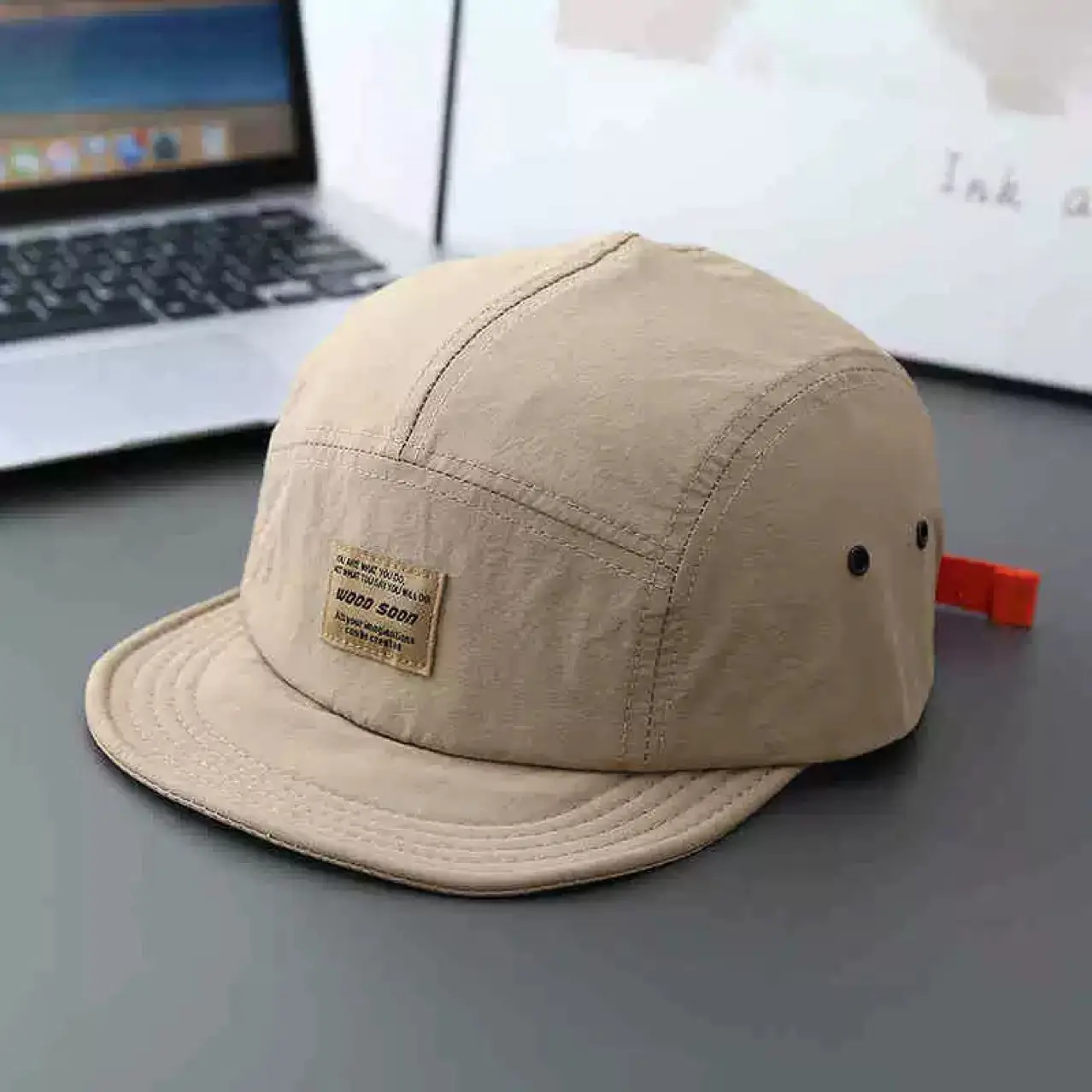 Japanese Style Soft Top Baseball Cap Brown Unisex - Image 9