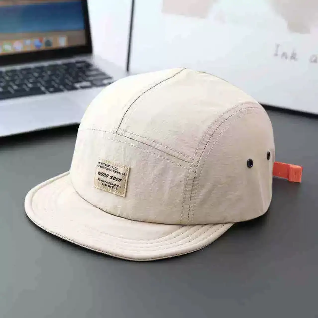 Japanese Style Soft Top Baseball Cap Brown Unisex - Image 10