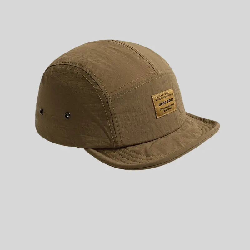 Japanese Style Soft Top Baseball Cap Brown Unisex - Image 2