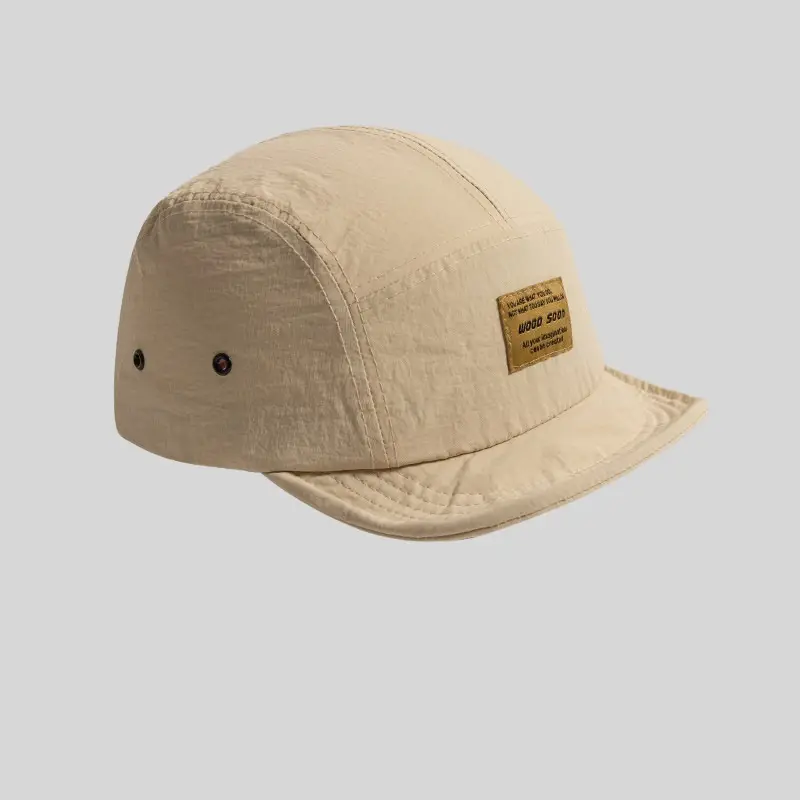 Japanese Style Soft Top Baseball Cap Brown Unisex - Image 4