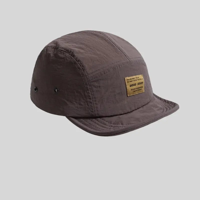 Japanese Style Soft Top Baseball Cap Brown Unisex - Image 5