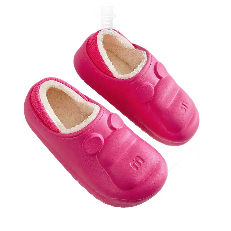 Winter Warm Cartoon Cotton Slippers for Men and Women at Home, Non-Slip, Waterproof, Cute Indoor Shoes, Heel Furry Slippers - Image 8