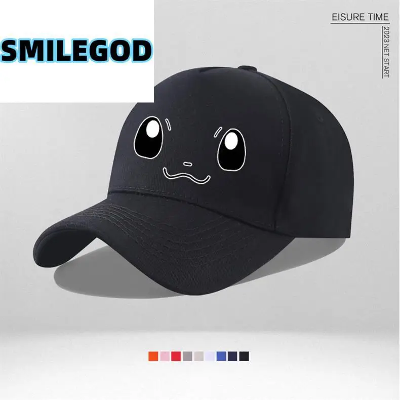 Pikachu Q Anime Cap Blue Unisex Baseball — feature 5