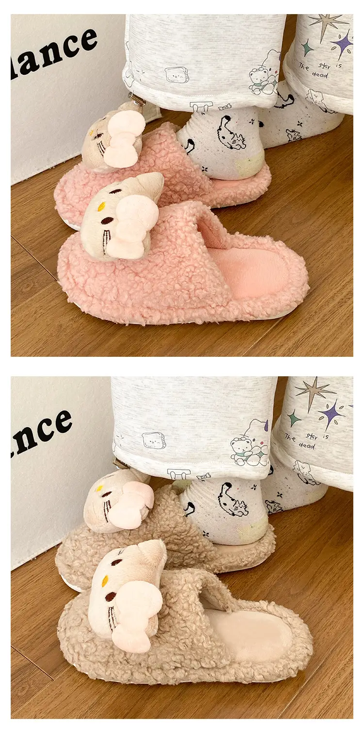 Winter New Style Kitten Wool Slippers Women 2025 — feature 12