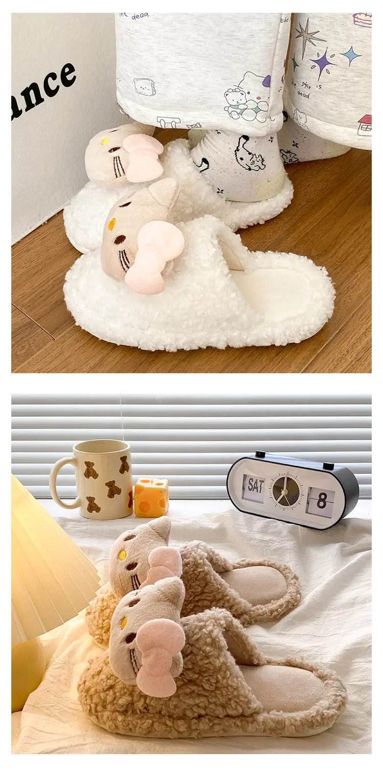 Winter New Style Kitten Wool Slippers Women 2025 — feature 14